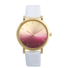 Womens Fashion Analogue Quartz Gradient Color Wrist Watch Luxury Watch Woman Leather